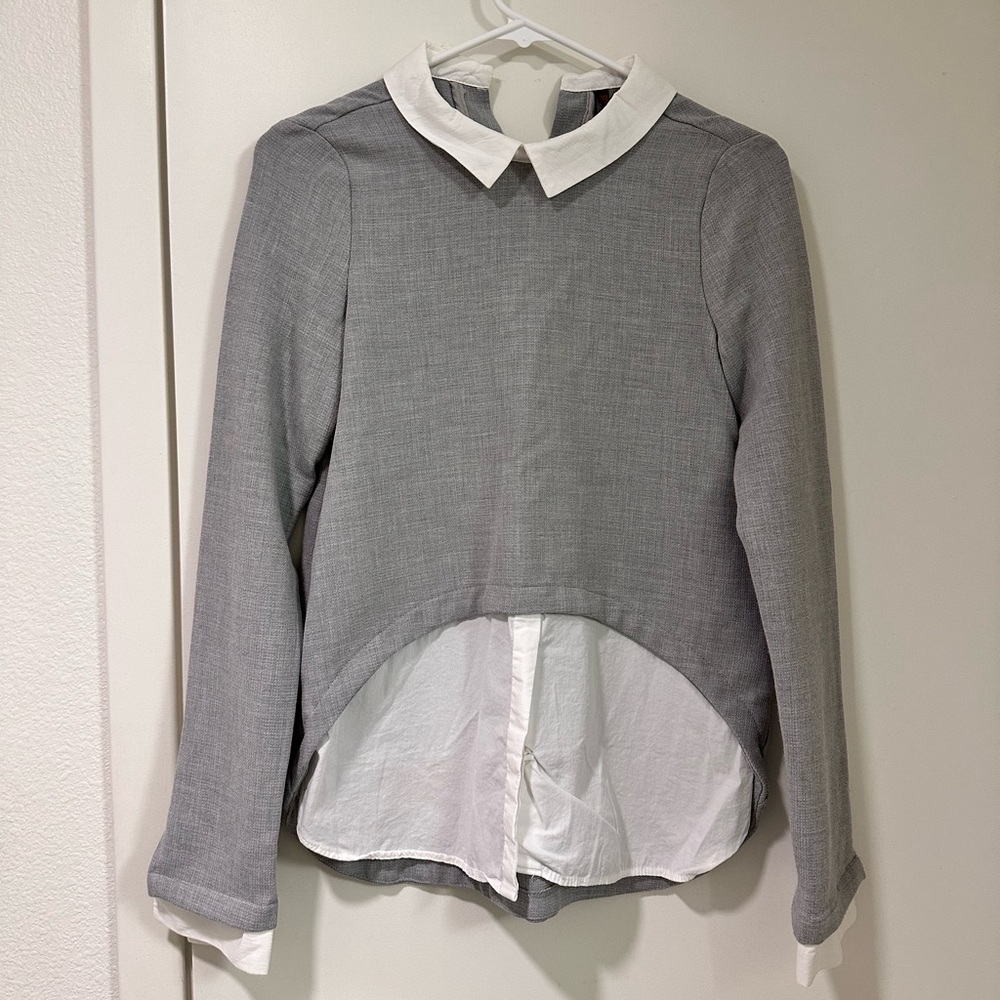 Zara, Woman, White and Grey